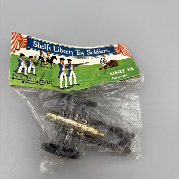 Inovative Promotions Other - Unit 12 Shell's Liberty Toy‎ Soldiers 1972 NEW Cannon